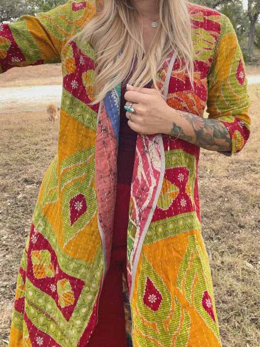 Kantha Flow Kimono M/L